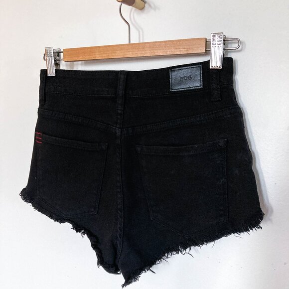 3 FOR $15 BDG super high rise black jean shorts - Picture 1 of 12